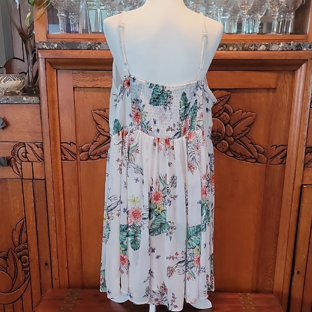 Torrid Multicolor Floral Smocked Dress 3 - Picture 4 of 4